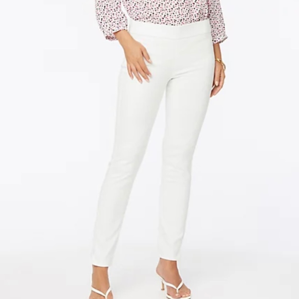 NYDJ Alina Ankle Denim Leggings (White. Size 6)